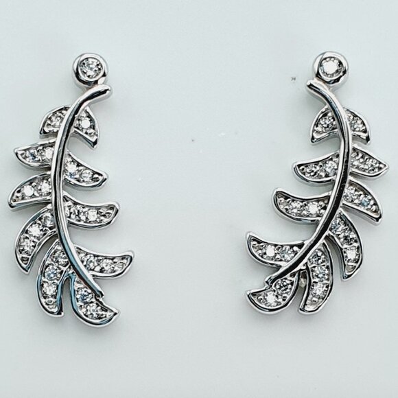 "925 Sterling Silver CZ Beautiful Earrings for Women, 1USPAR4183 - Picture 4 of 11